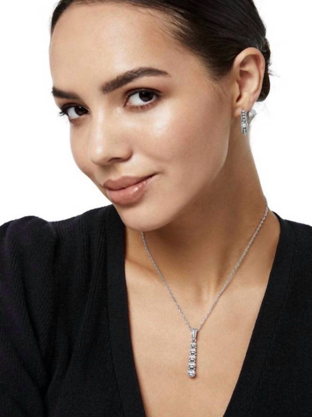 💖 BRIGHTON Pretty Tough Stud Cascade Adjustable Necklace - Picture 8 of 9
